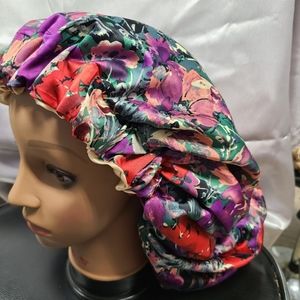 Extra large satin bonnet